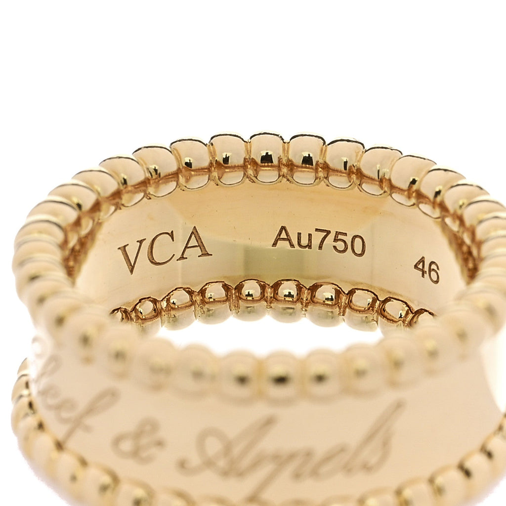18K Yellow Gold Perlee Signature Ring 46 3.75