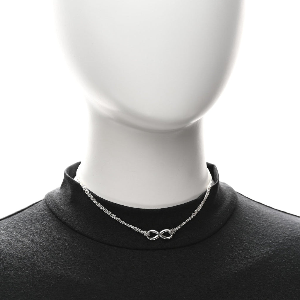 Sterling Silver Infinity Pendant Necklace