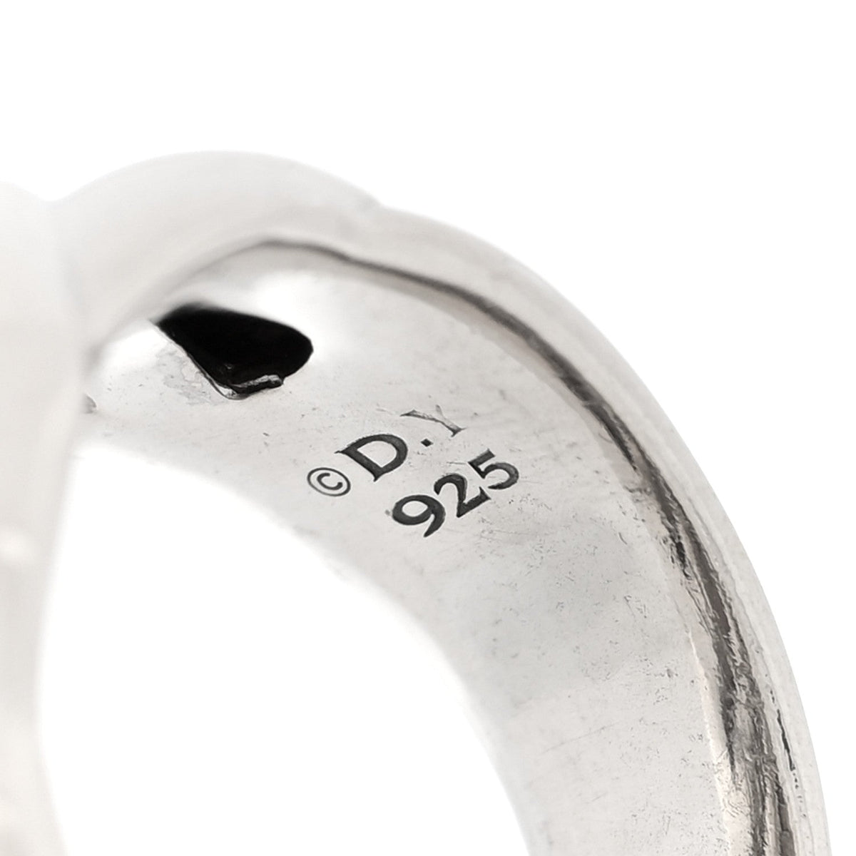 Sterling Silver Diamond Sculpted Cable Ring 51 5.75