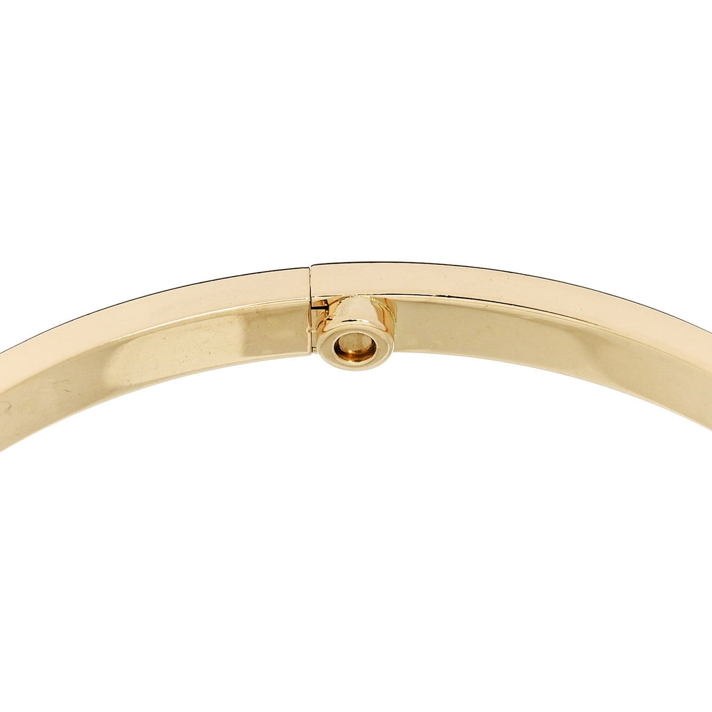 18K Yellow Gold 6 Diamond Small LOVE Bracelet 18
