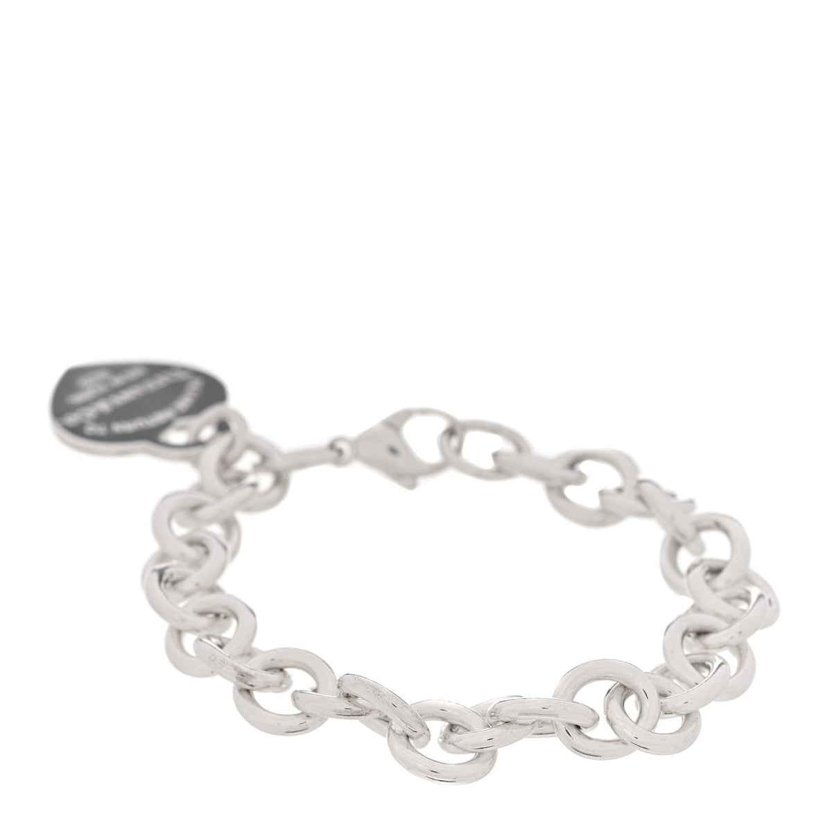 Sterling Silver Return to Tiffany Heart Tag Charm Bracelet