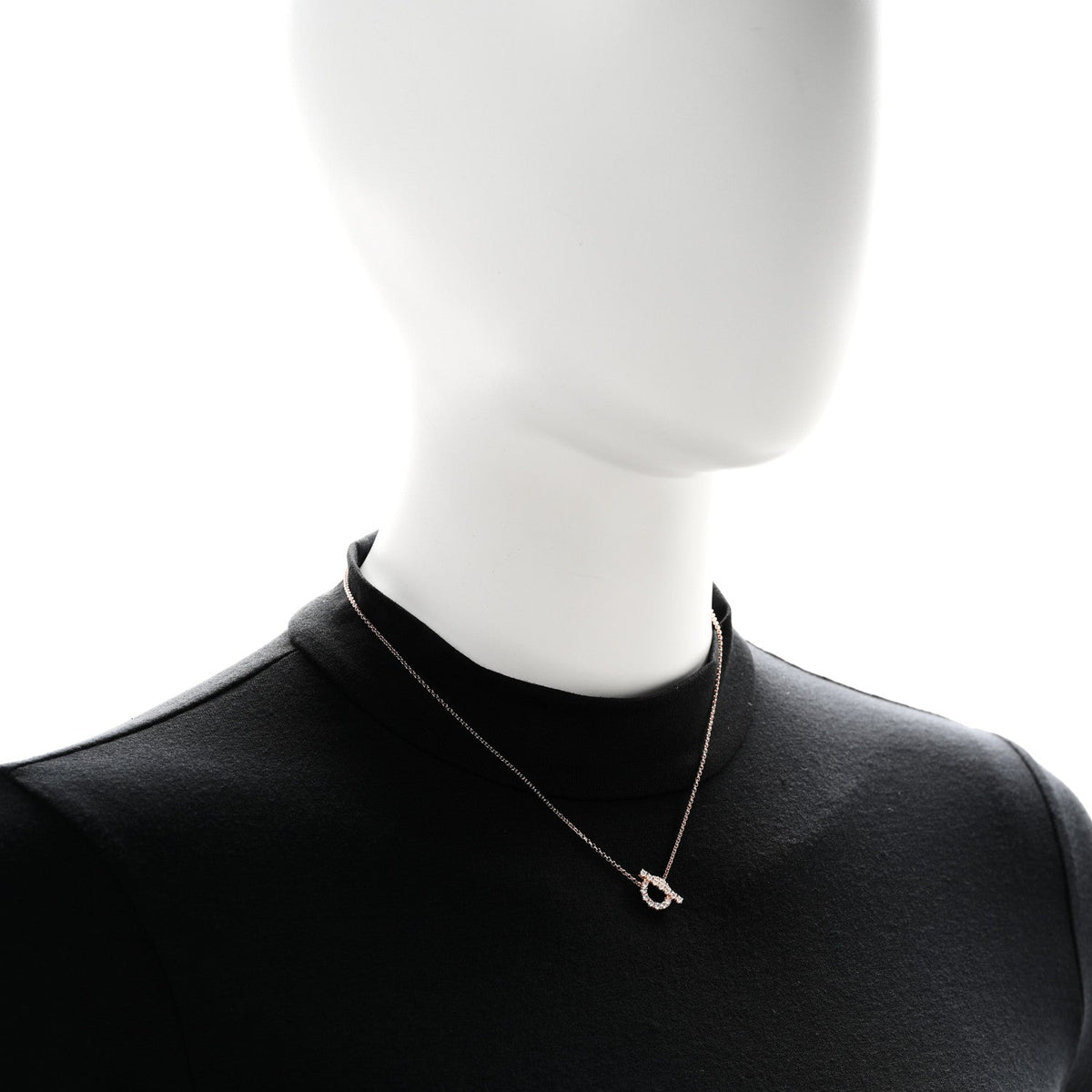 18K Rose Gold Diamond Finesse Pendant Necklace