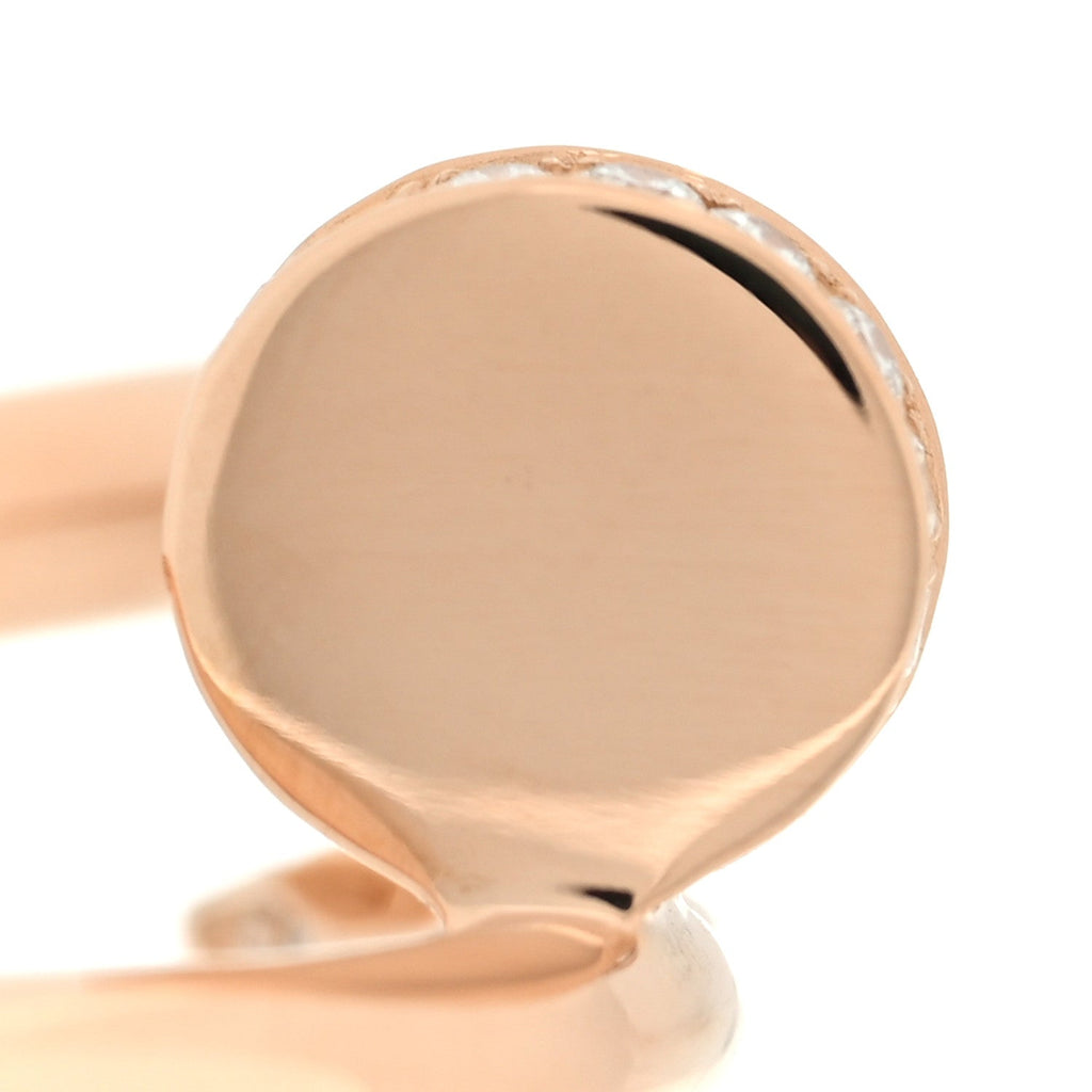 18K Pink Gold Diamond Juste Un Clou Ring 54 6.75