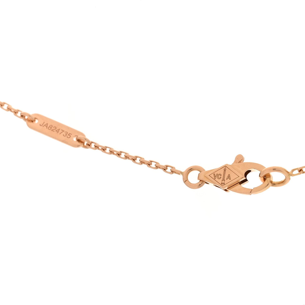 18K Rose Gold Sweet Alhambra Pendant Necklace