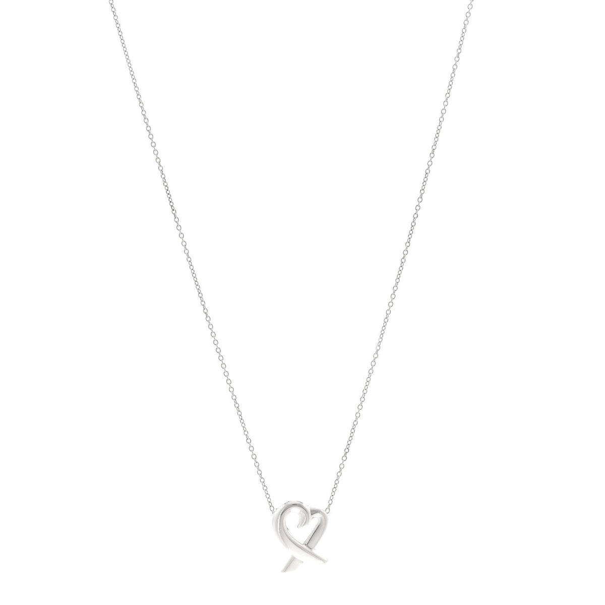 Sterling Silver Paloma Picasso Loving Heart Pendant Necklace