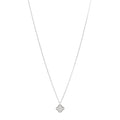 18K White Gold Diamond Sweet Alhambra Pendant Necklace