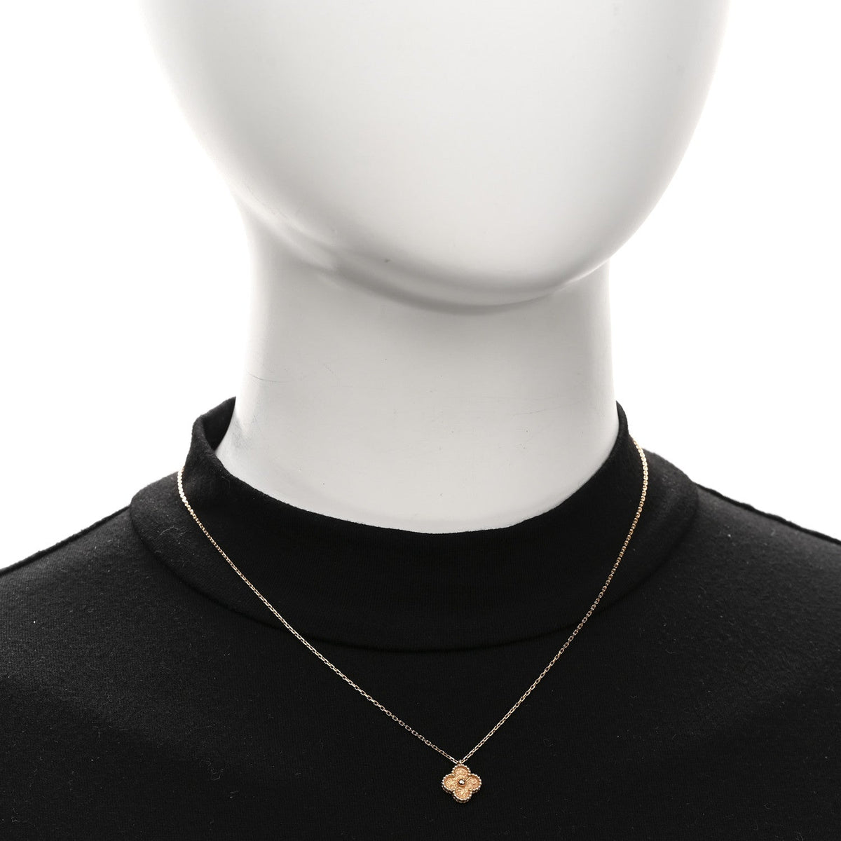 18K Rose Gold Sweet Alhambra Pendant Necklace