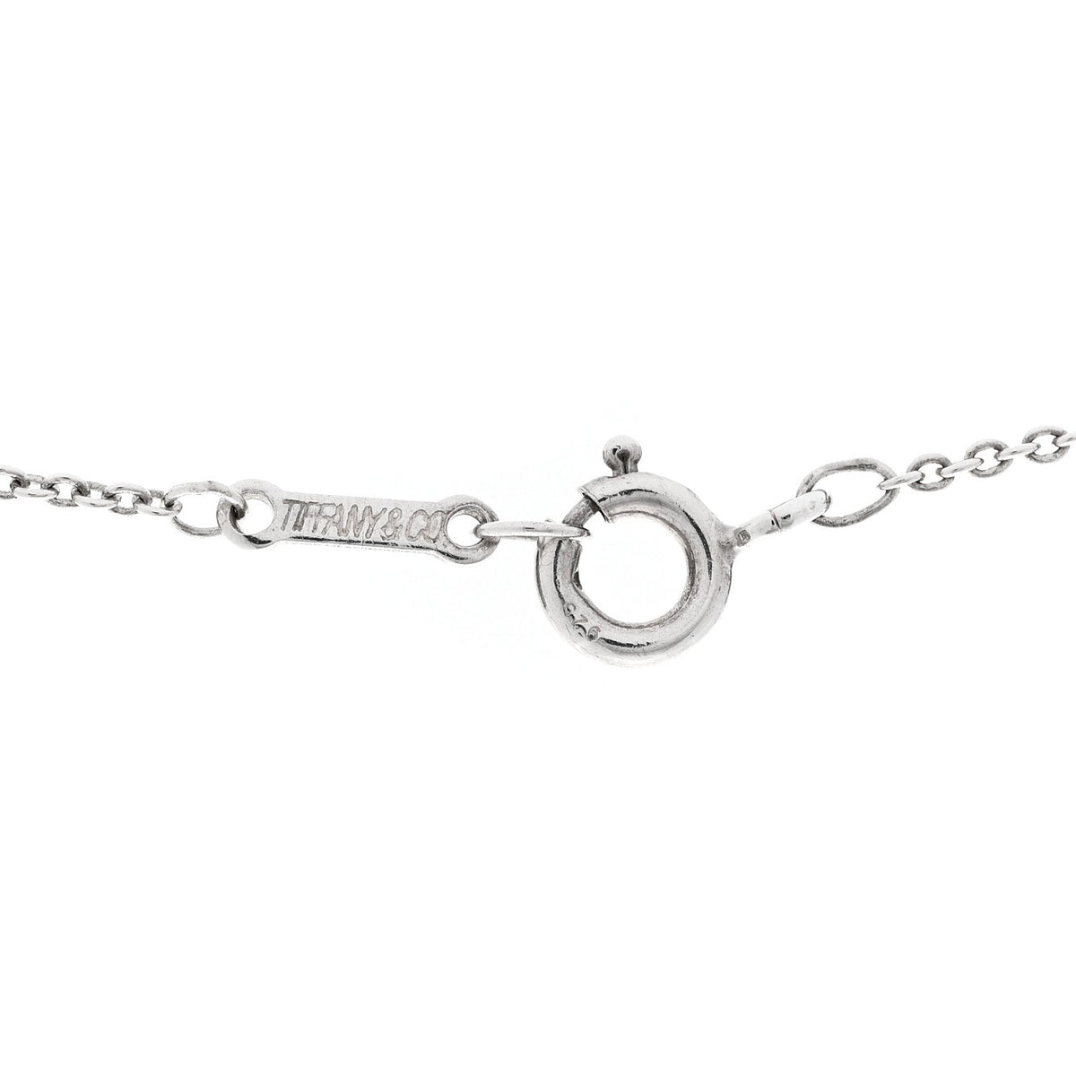 Sterling Silver 11mm Elsa Peretti Bean Pendant Necklace