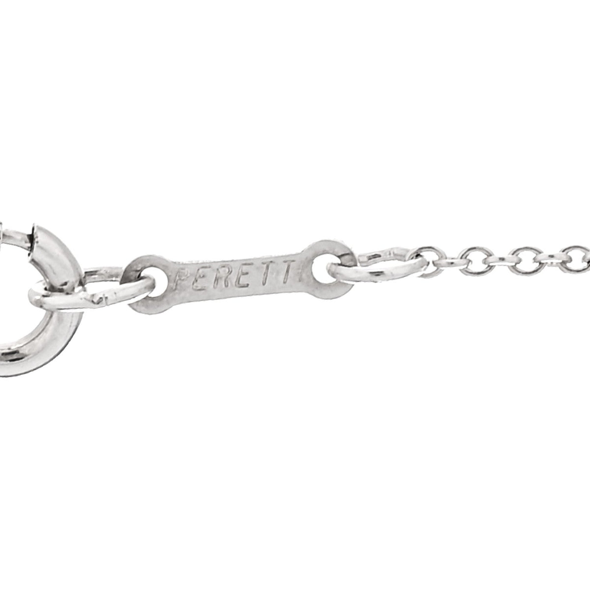 Sterling Silver 11mm Elsa Peretti Bean Pendant Necklace