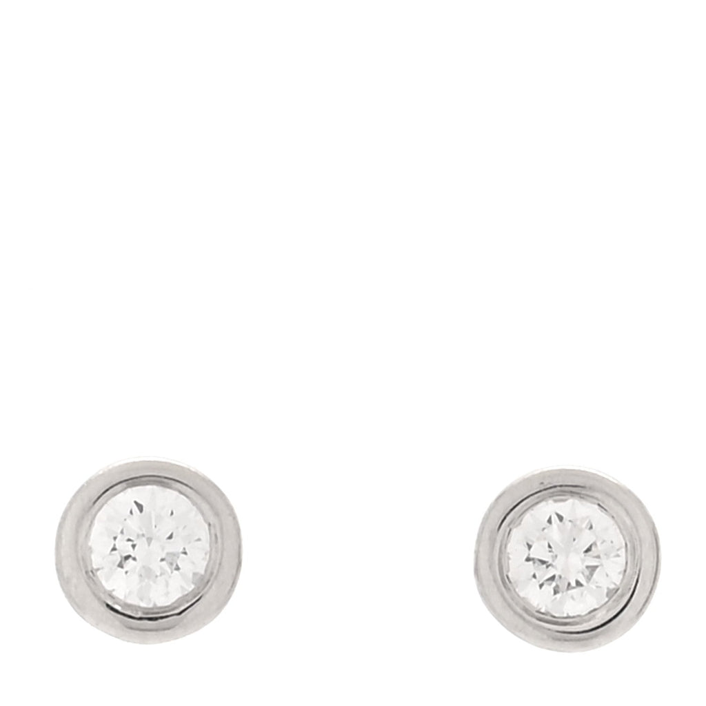 Platinum Diamond .14ctw Elsa Peretti Diamonds By The Yard Earrings