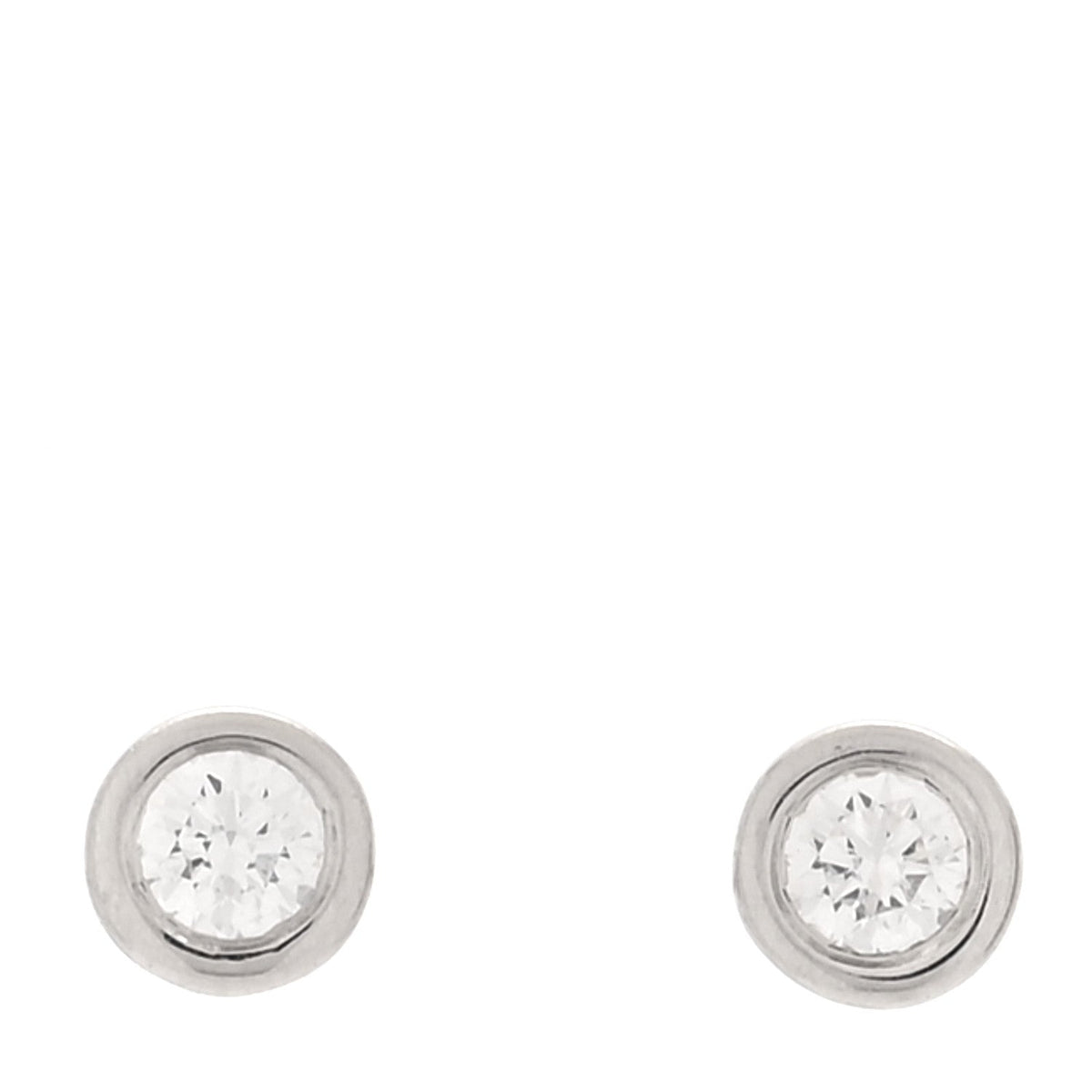 Platinum Diamond .14ctw Elsa Peretti Diamonds By The Yard Earrings