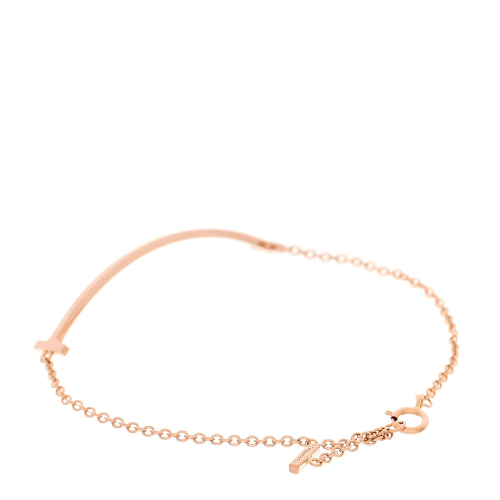 18K Rose Gold T Smile Bracelet
