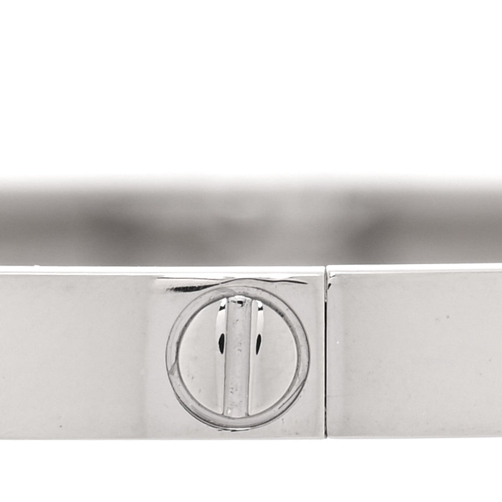 18K White Gold Small LOVE Bracelet 16
