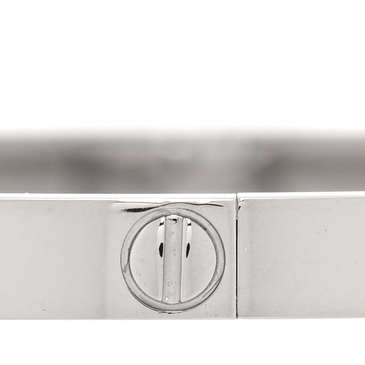 18K White Gold Small LOVE Bracelet 16