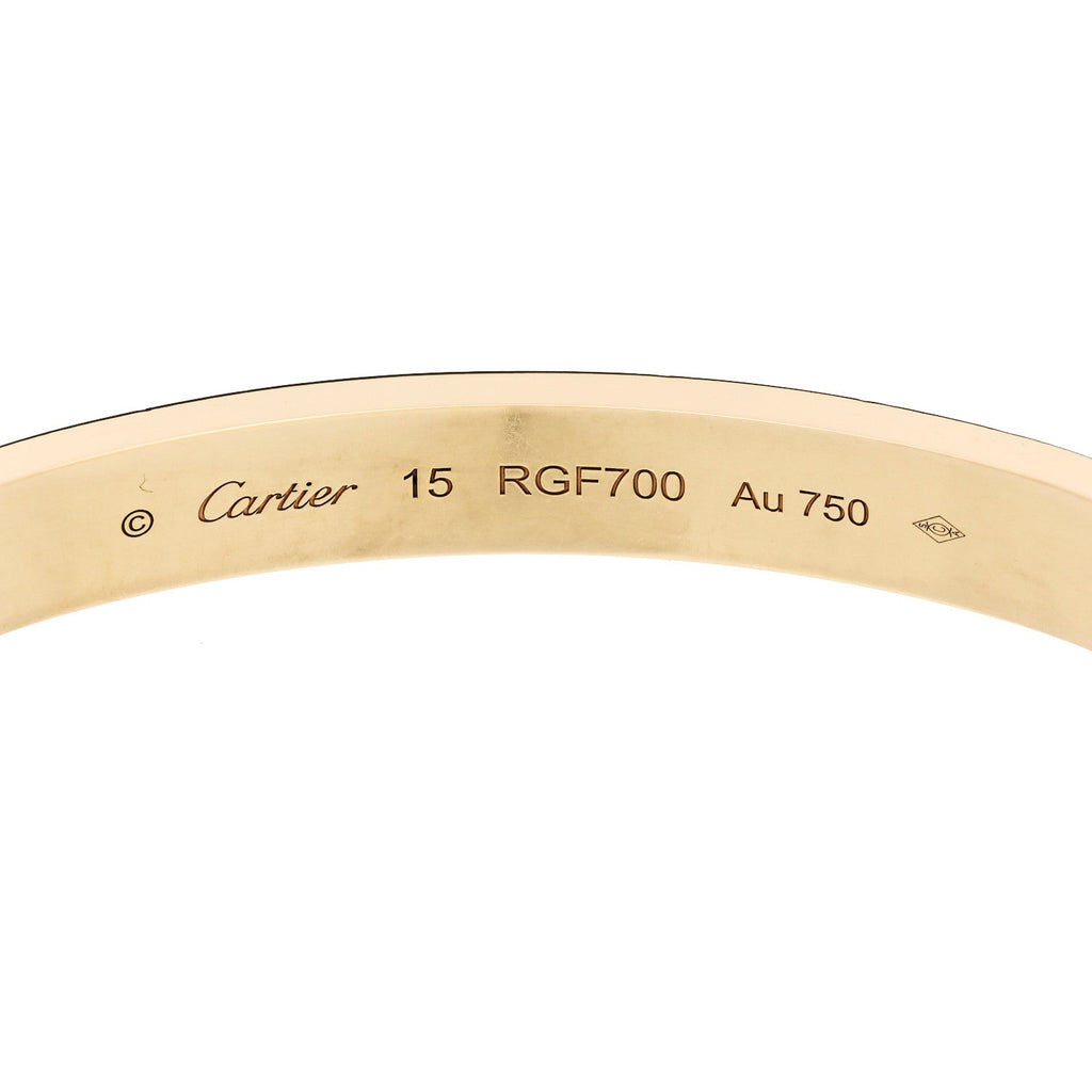 18K Yellow Gold LOVE Bracelet 15