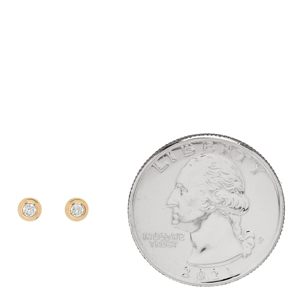 18K Yellow Gold Diamond XS D'Amour Earrings