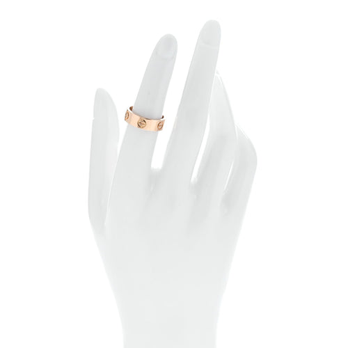 18K Pink Gold 5.5mm LOVE Ring 51 5.75