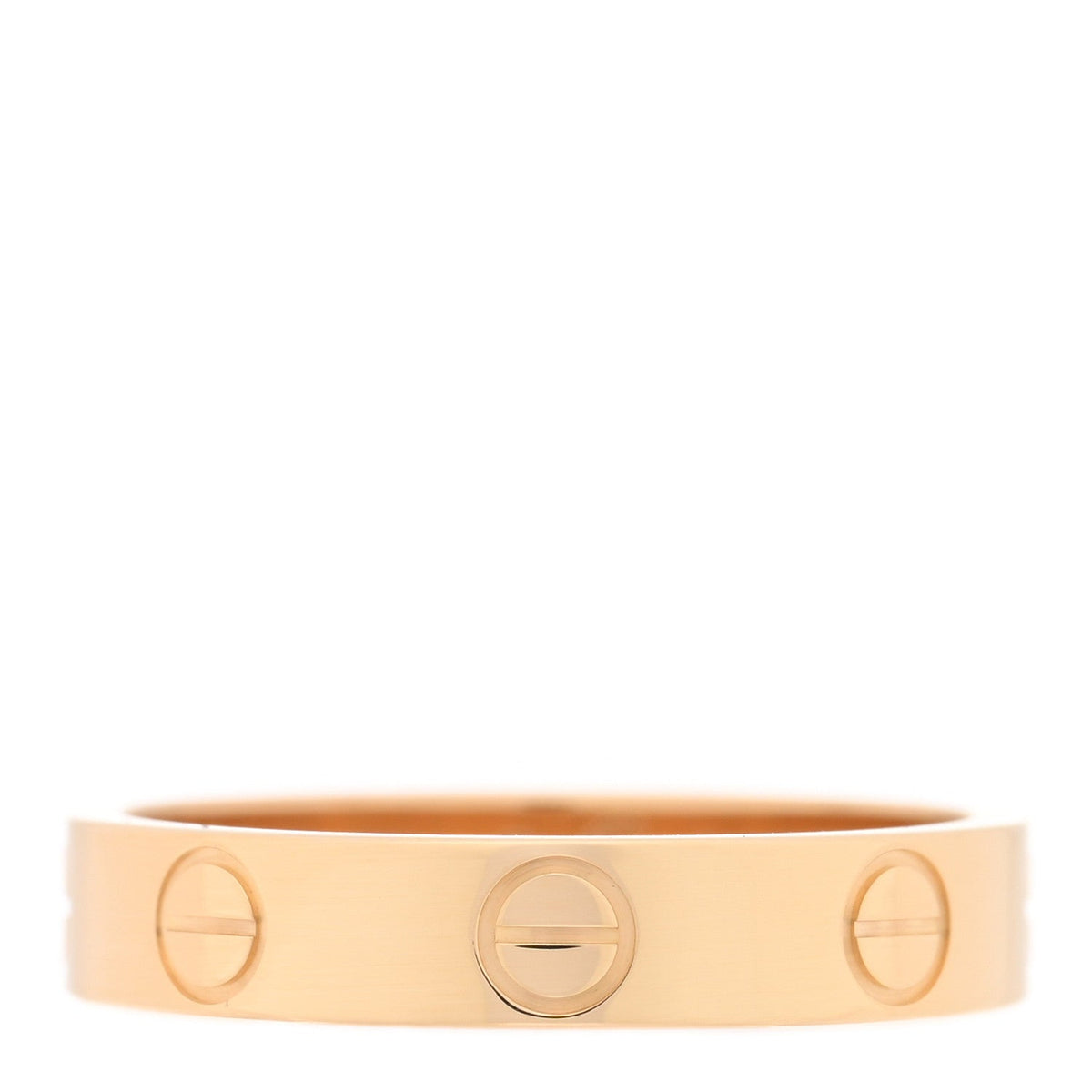 18K Yellow Gold 3.5mm LOVE Wedding Band Ring 50 5.25