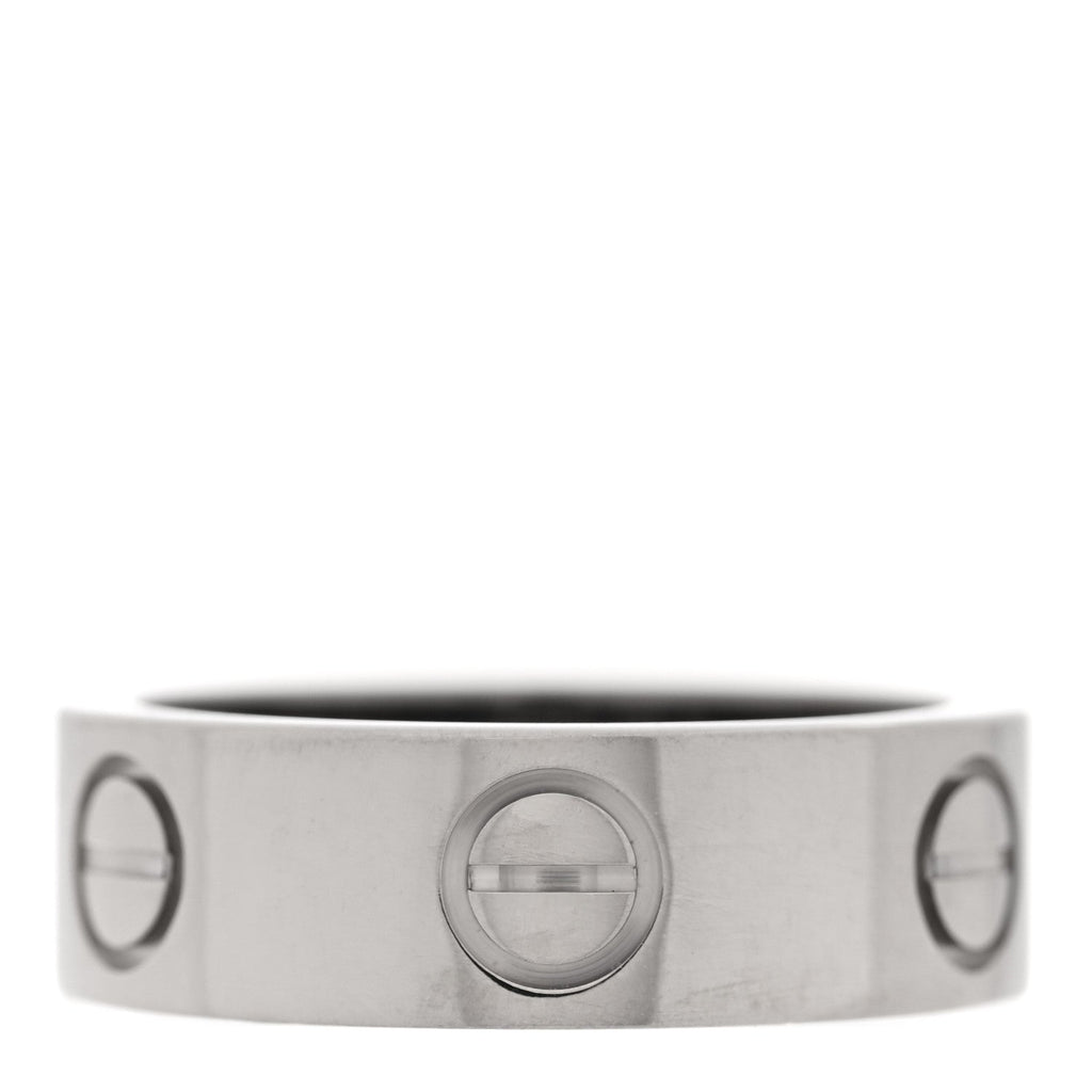 18K White Gold 5.5mm LOVE Ring 48 4.5