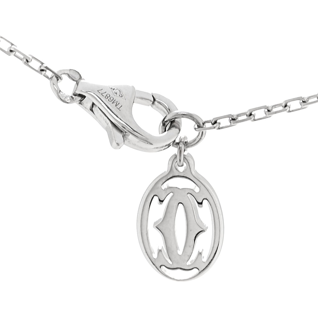18K White Gold Diamond SM D'Amour Pendant Necklace