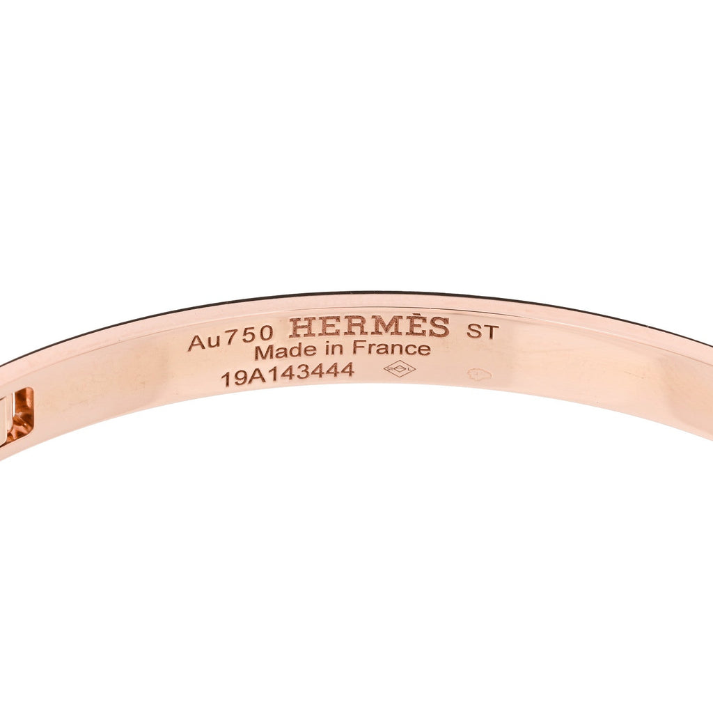 18K Rose Gold Diamond PM H D'Ancre Bracelet ST