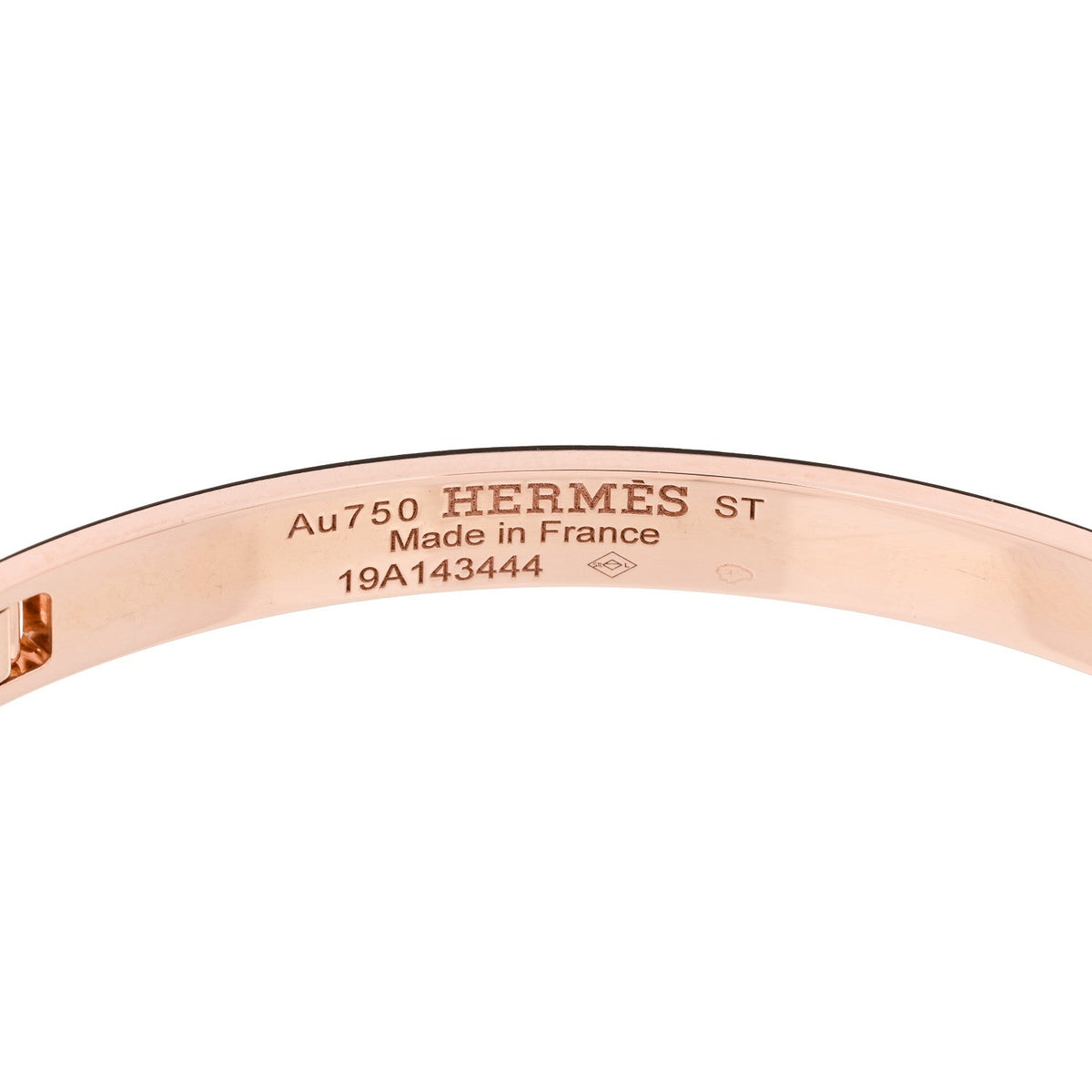 18K Rose Gold Diamond PM H D'Ancre Bracelet ST