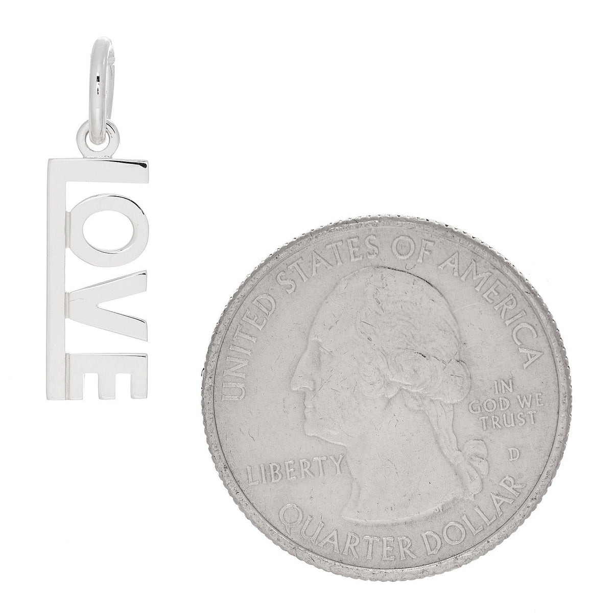 Sterling Silver LOVE Charm