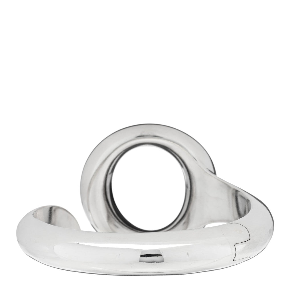 Sterling Silver Black Jade Elsa Peretti Sevillana Cuff Bracelet