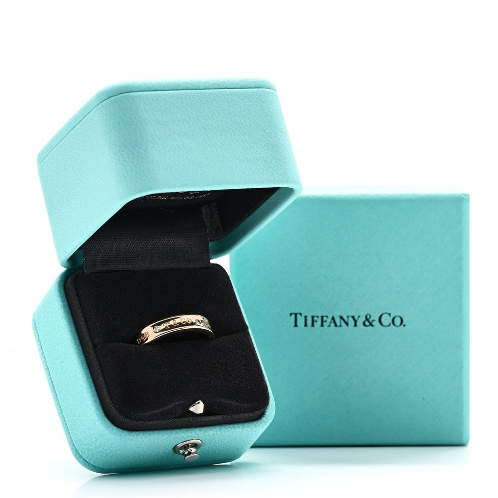 18K Rose Gold Diamond Narrow 1837 Ring 52 6