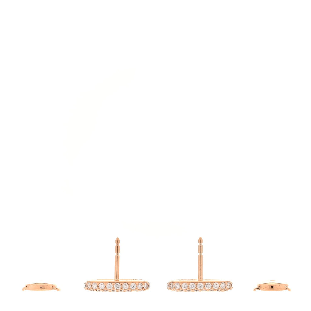 18K Rose Gold Diamond New Farandole Earrings