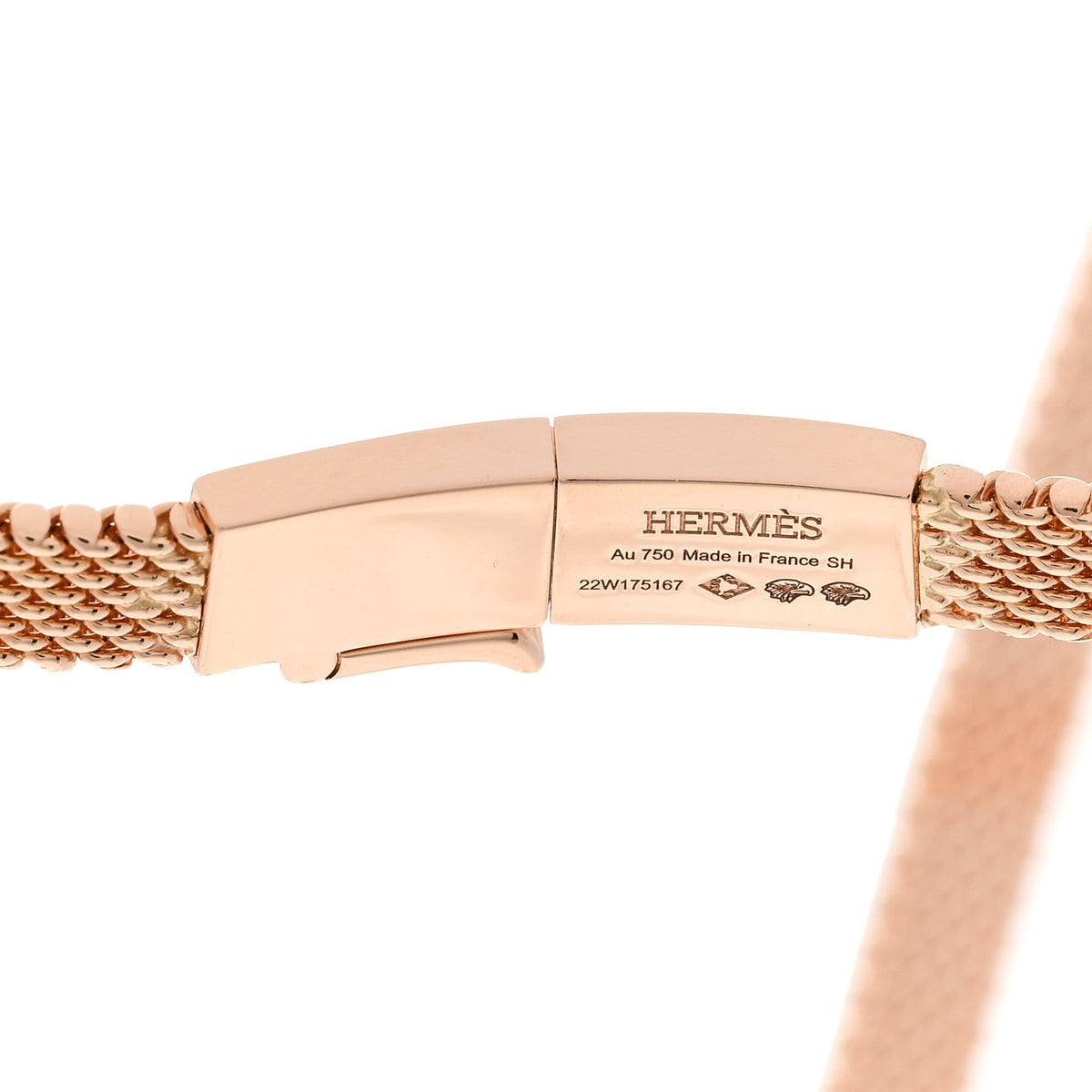 18K Rose Gold Diamond Kelly Gavroche Necklace SH