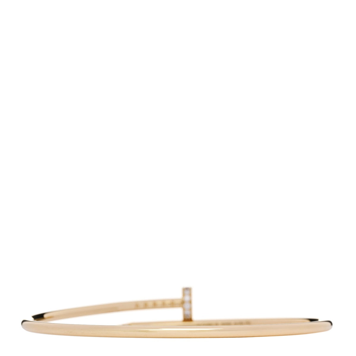 18K Yellow Gold Diamond Small Juste Un Clou Bracelet 18