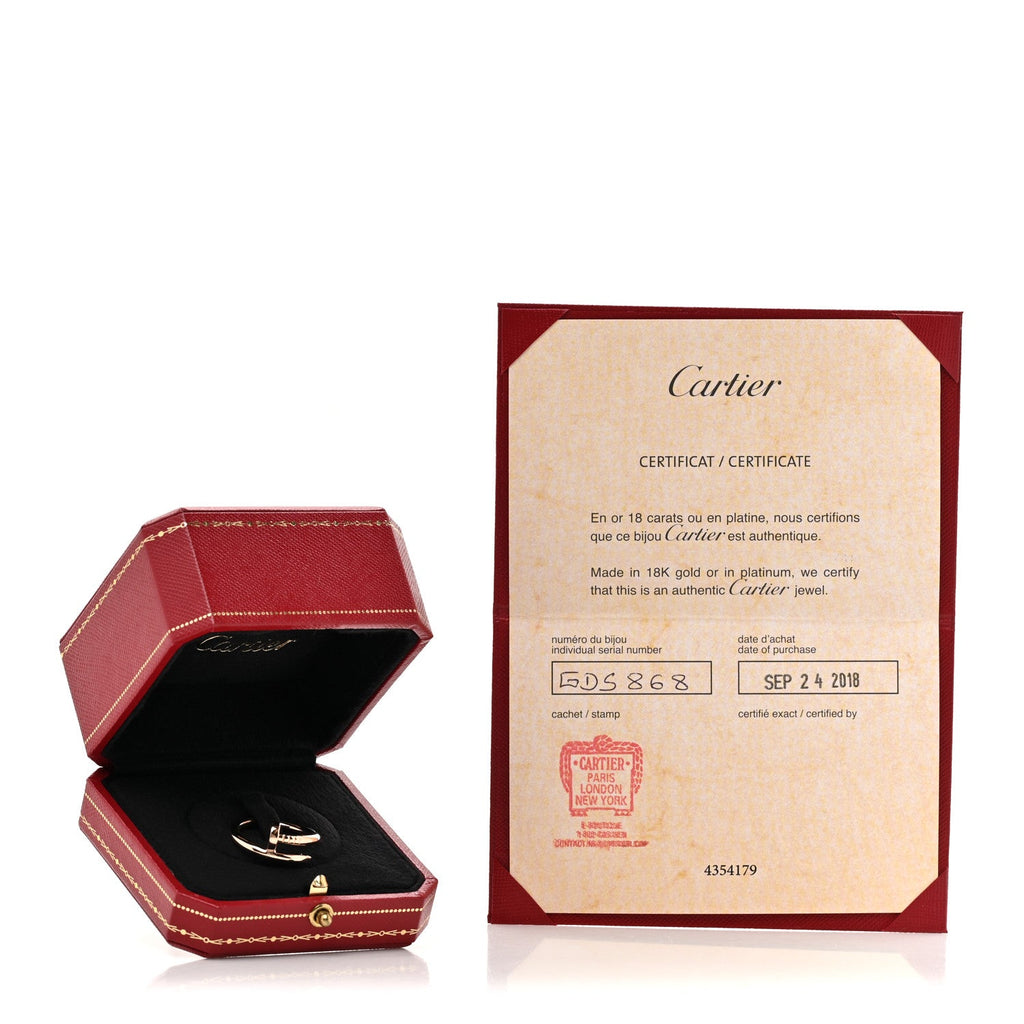 18K Pink Gold Juste Un Clou Ring 56 7.5