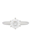 Platinum Diamond 1.35ct Solitaire Engagement Ring 52 6
