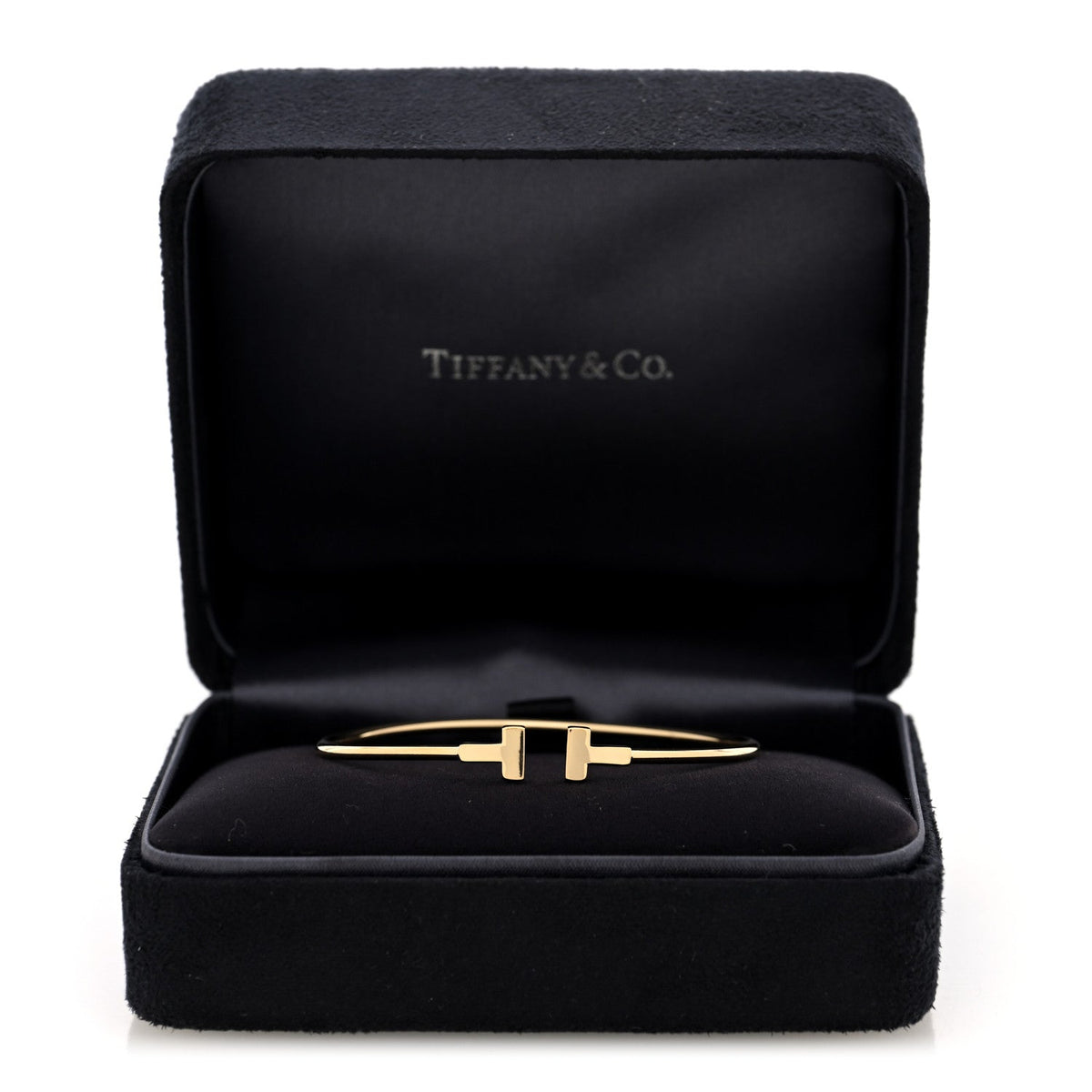 18K Yellow Gold Narrow T Wire Bracelet