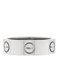 18K White Gold 5.5mm LOVE Ring 51 5.75