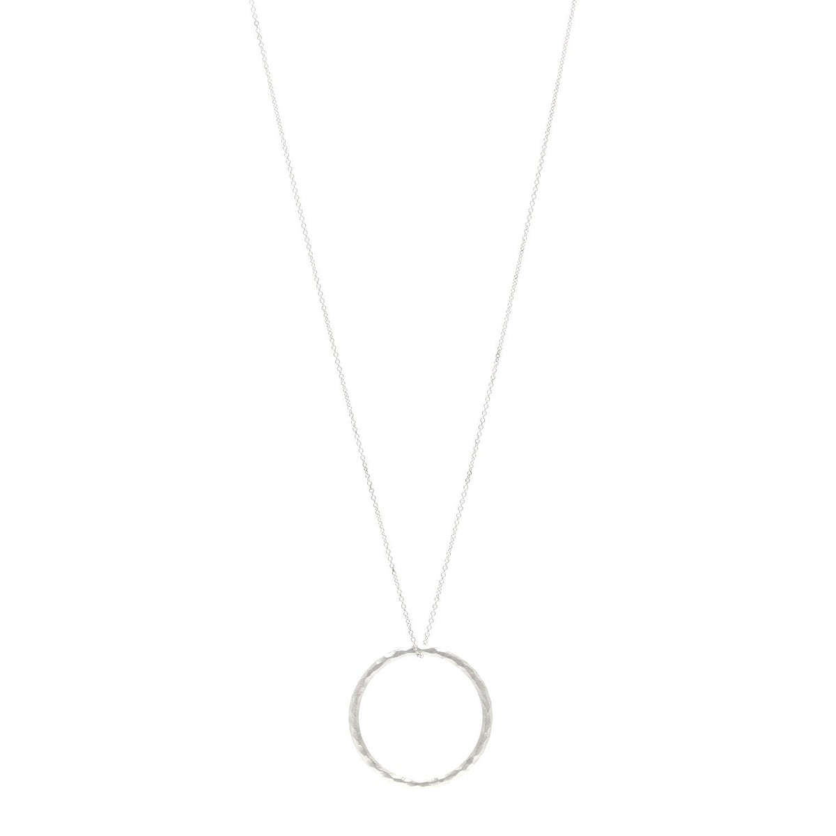 Sterling Silver Paloma's Melody Circle Pendant Necklace