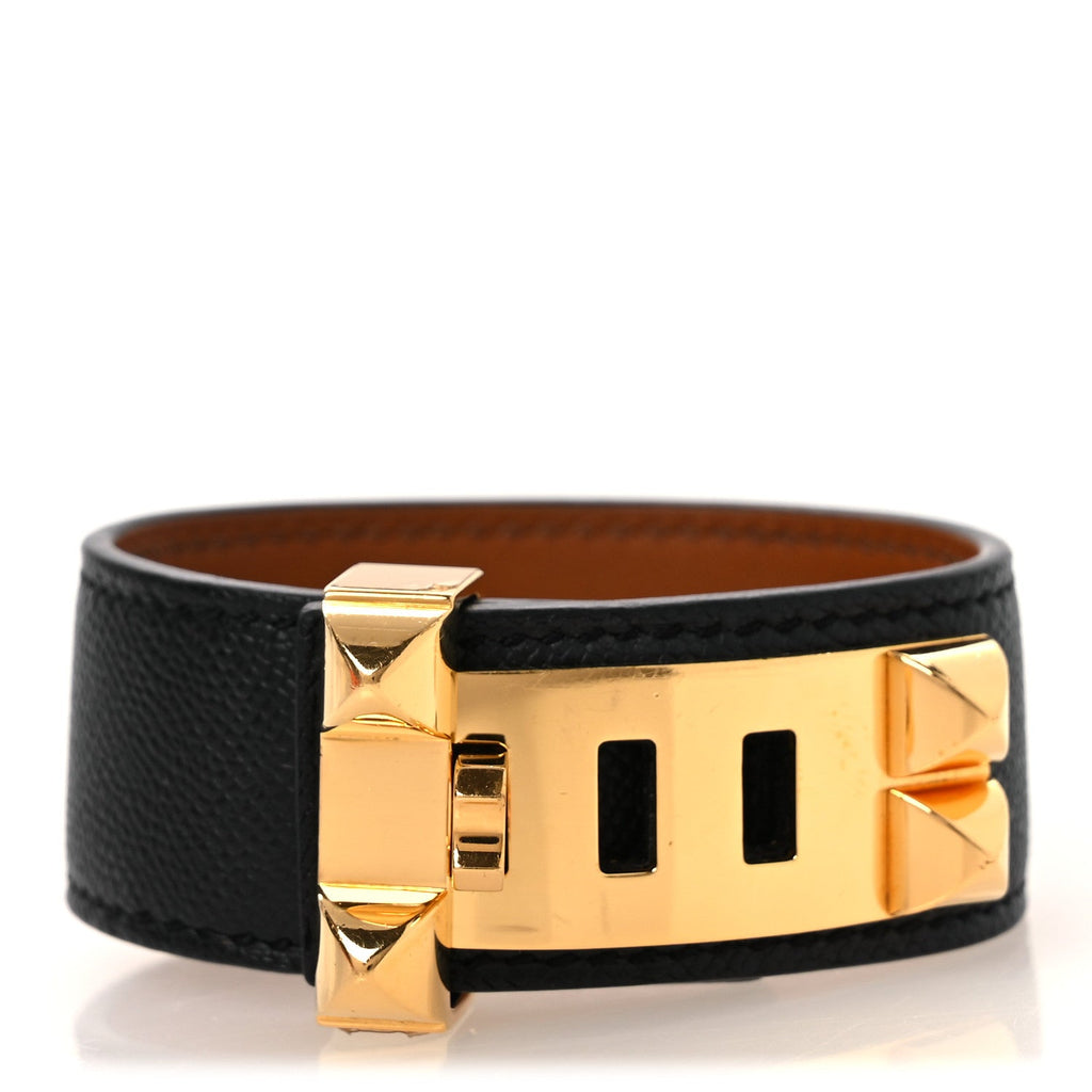 Madame Calfskin Collier de Chien CDC 24 Bracelet T2 Black