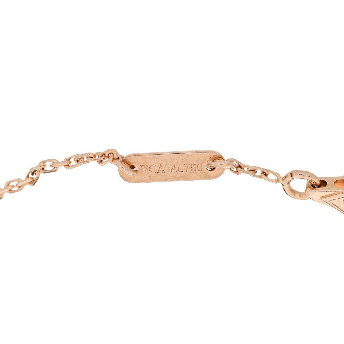 18K Rose Gold Carnelian Sweet Alhambra Bracelet