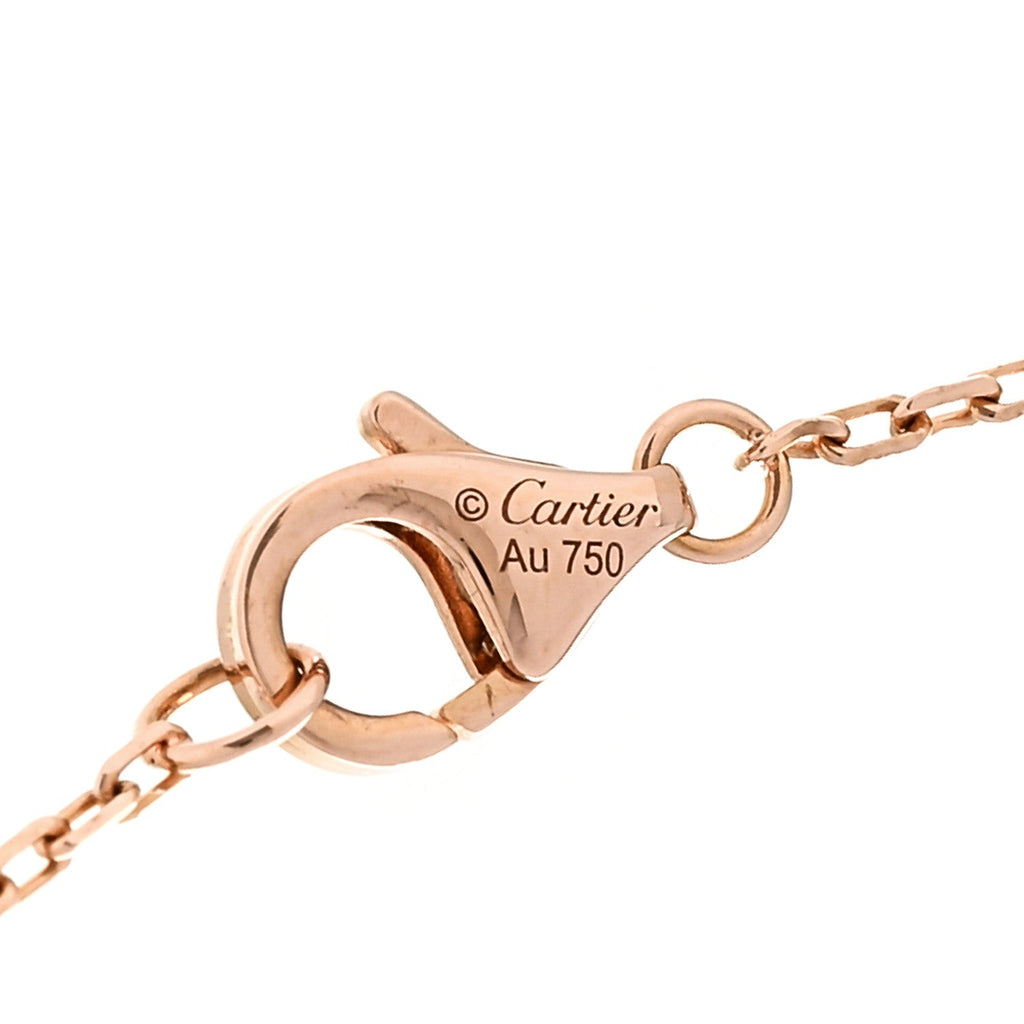 18K Pink Gold Diamond Juste Un Clou Pendant Necklace