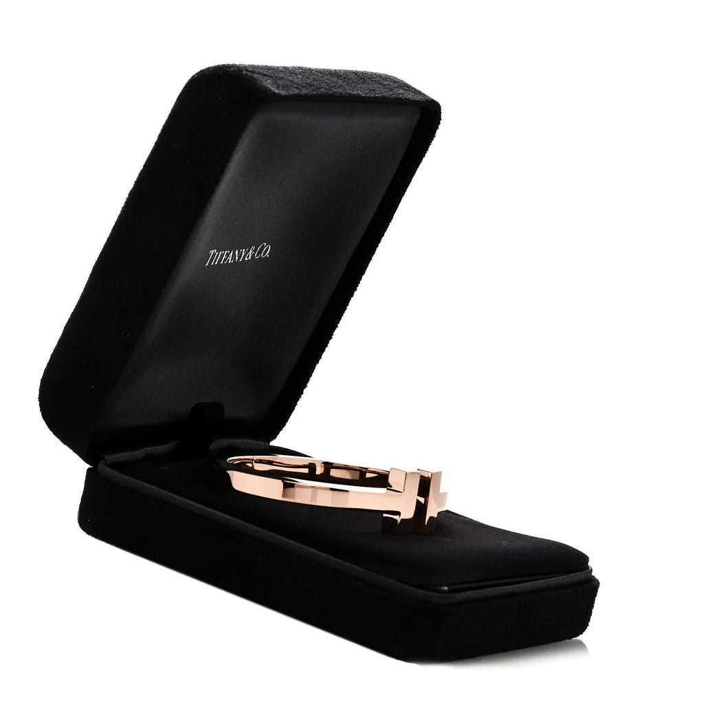 18K Rose Gold T Square Bracelet
