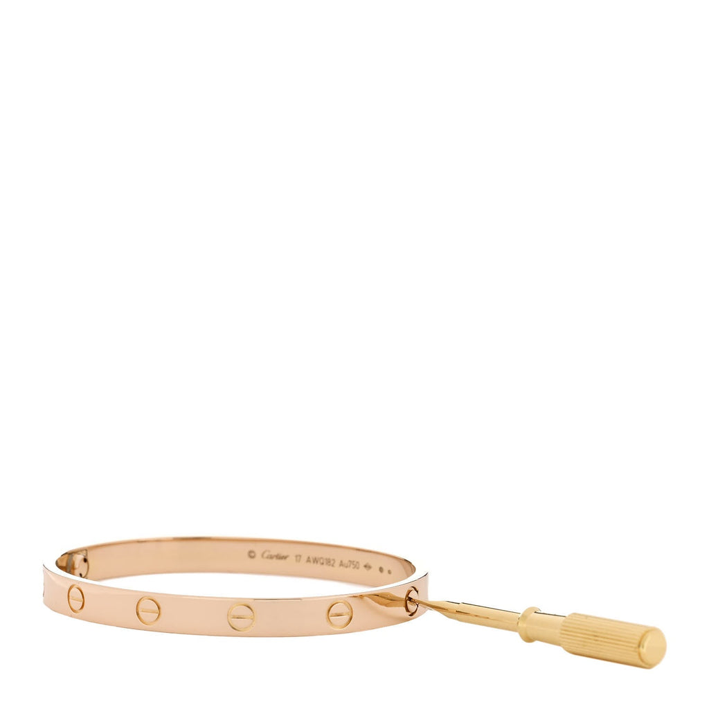18K Pink Gold LOVE Bracelet 17