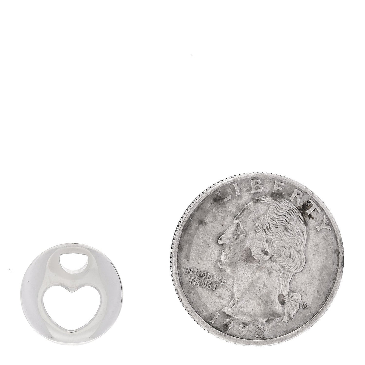 Sterling Silver Stencil Heart Pendant