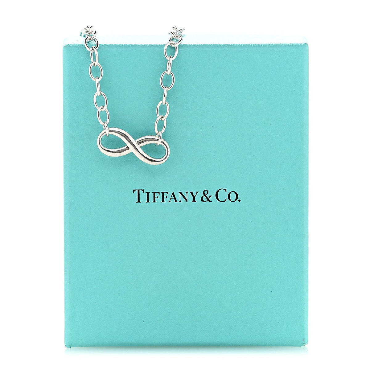 Sterling Silver Narrow Infinity Link Necklace