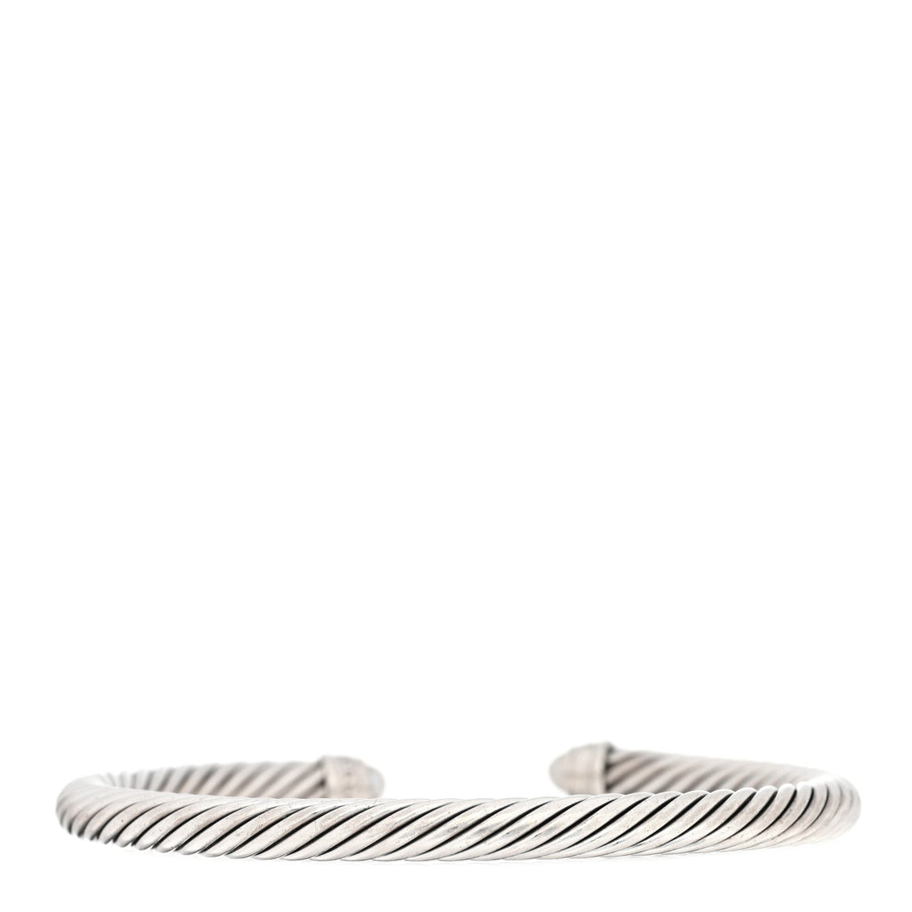 Sterling Silver Diamond Cultured Pearl 5mm Cable Classics Bracelet