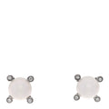 Sterling Silver Diamond Cultured Pearl 6-6.5mm Cable Stud Earrings
