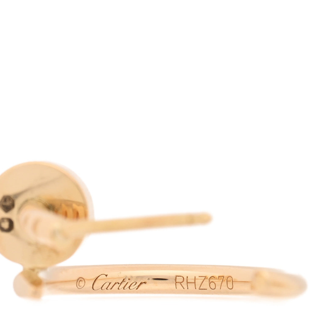 18K Yellow Gold Juste Un Clou Hoop Earrings