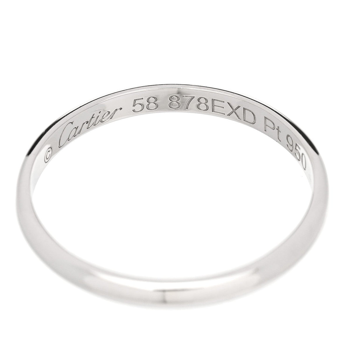 Platinum 2mm 1895 Wedding Band Ring 58 8.5