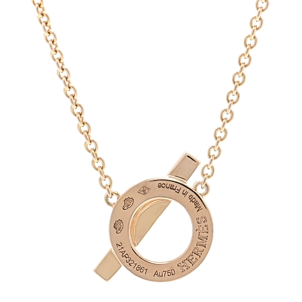18K Rose Gold Diamond Finesse Pendant Necklace