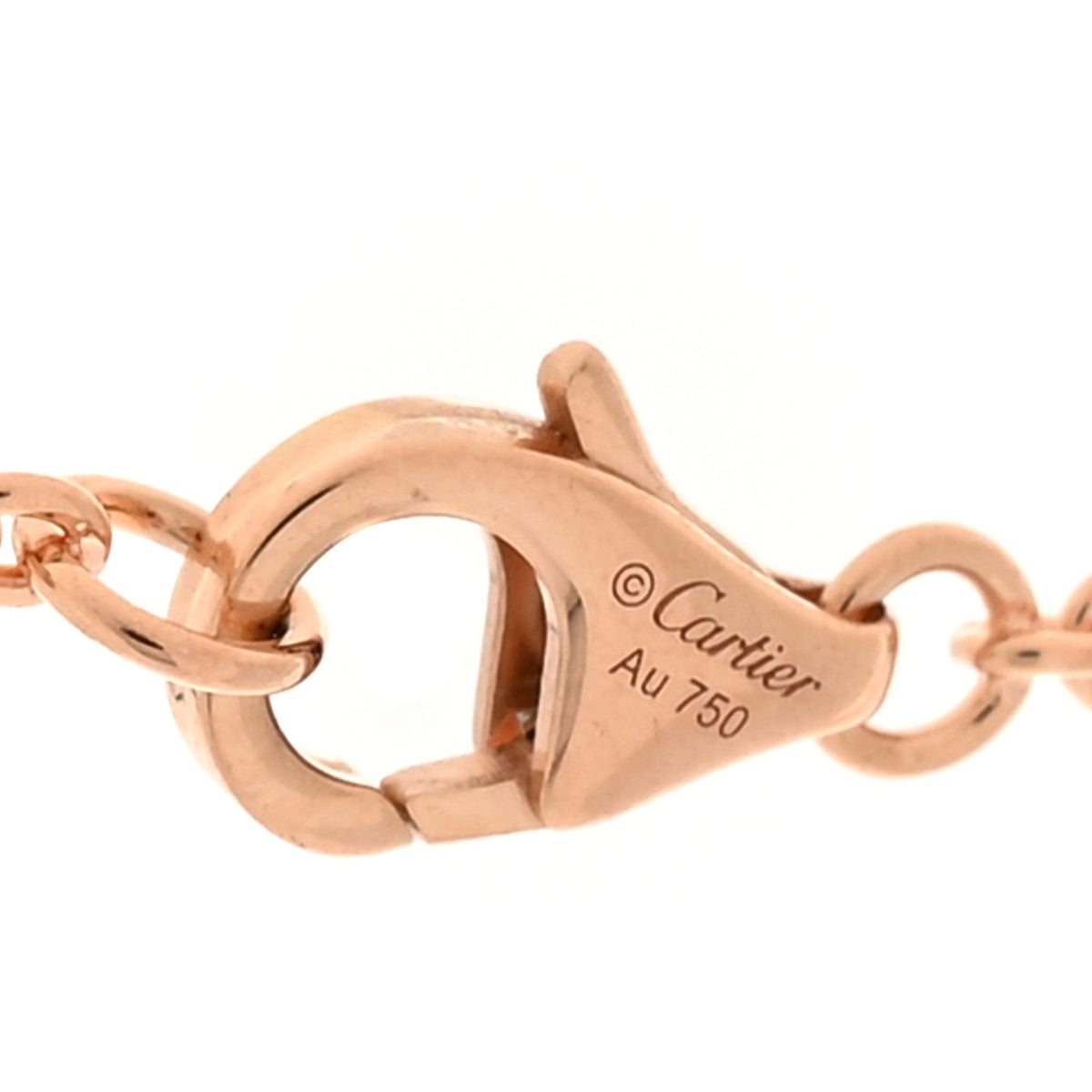 18K Pink Gold Interlocking LOVE Necklace